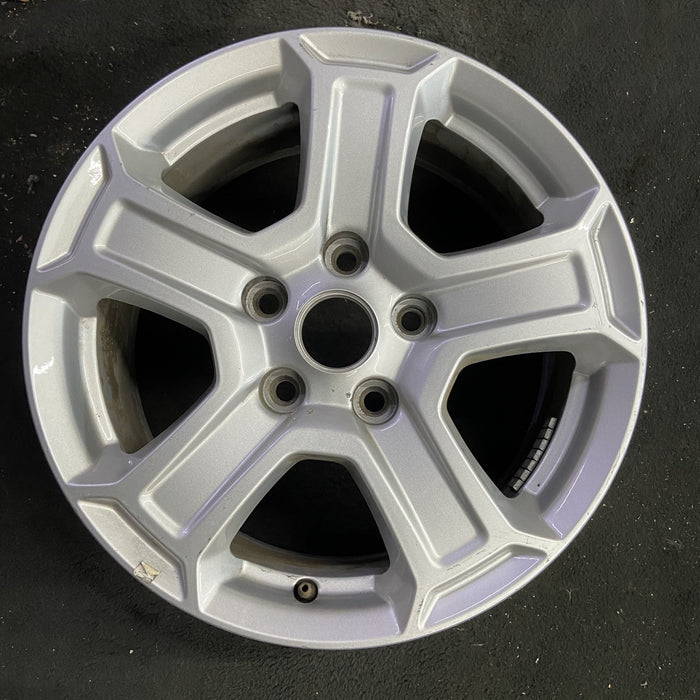17" WRANGLER 18 VIN X , 17x7.5, , aluminum, straight spoke, w/recessed outer - Angle View