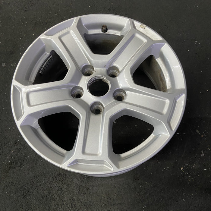 17" WRANGLER 18 VIN X , 17x7.5, , aluminum, straight spoke, w/recessed outer - Close-Up Detail