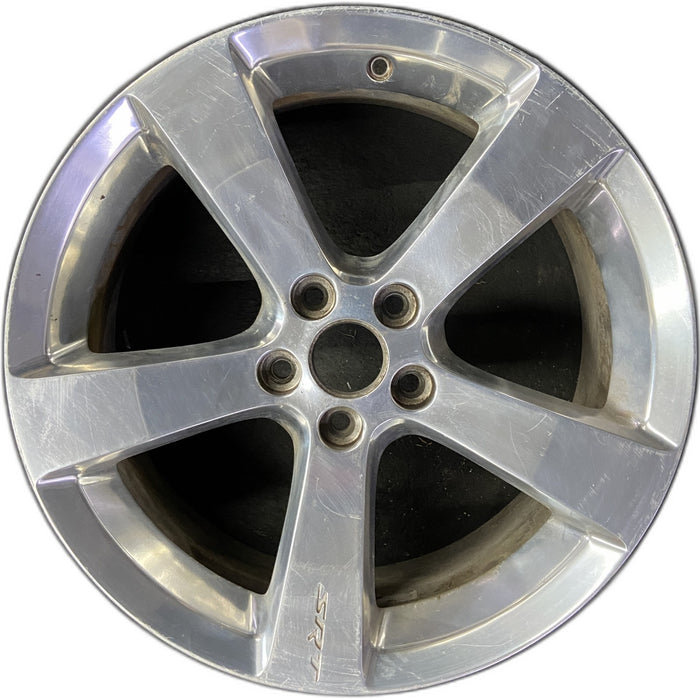 19" CALIBER 07-09 19x7.5 , polished Original OEM Wheel Rim - Front View