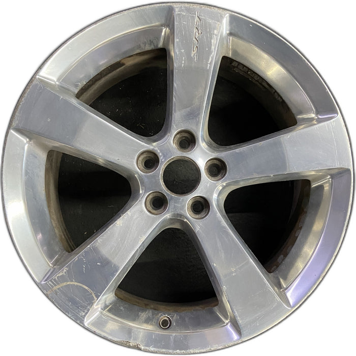 19" CALIBER 07-09 19x7.5 , polished Original OEM Wheel Rim - Front View