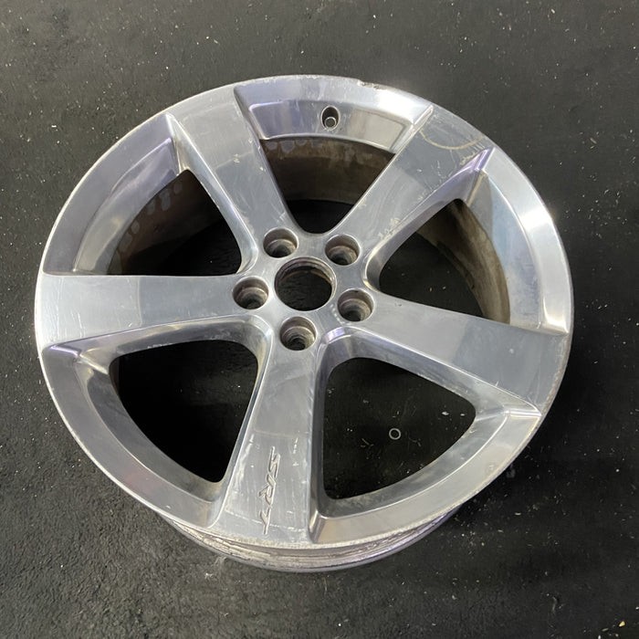 19" CALIBER 07-09 19x7.5 , polished Original OEM Wheel Rim - Close-Up Detail