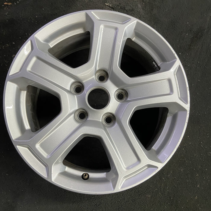 17" WRANGLER 18 VIN X , 17x7.5, , aluminum, straight spoke, w/recessed outer - Angle View