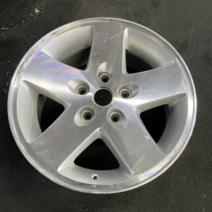 17" WRANGLER 07-08 17x7.5, machined finish Original OEM Wheel Rim - Side Profile