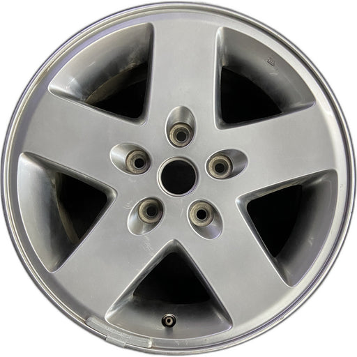 17" WRANGLER 07-08 17x7.5, silver Original OEM Wheel Rim - Front View