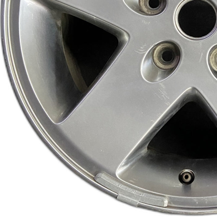 17" WRANGLER 07-08 17x7.5 silver Original OEM Wheel Rim - Back View