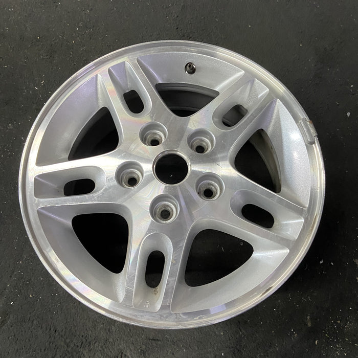 16" GRAND CHEROKEE 99-00 16x7, aluminum, 5 large triangular holes Original OEM Wheel Rim