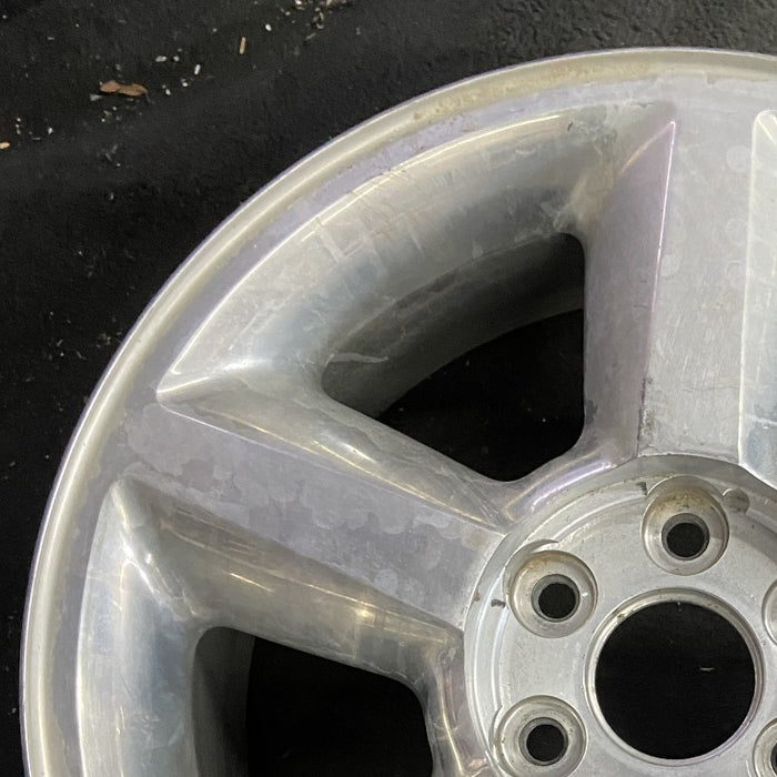 20" AVALANCHE 1500 07 20x8.5 5 spoke covered lug nuts w/o groove in spoke; - Side Profile