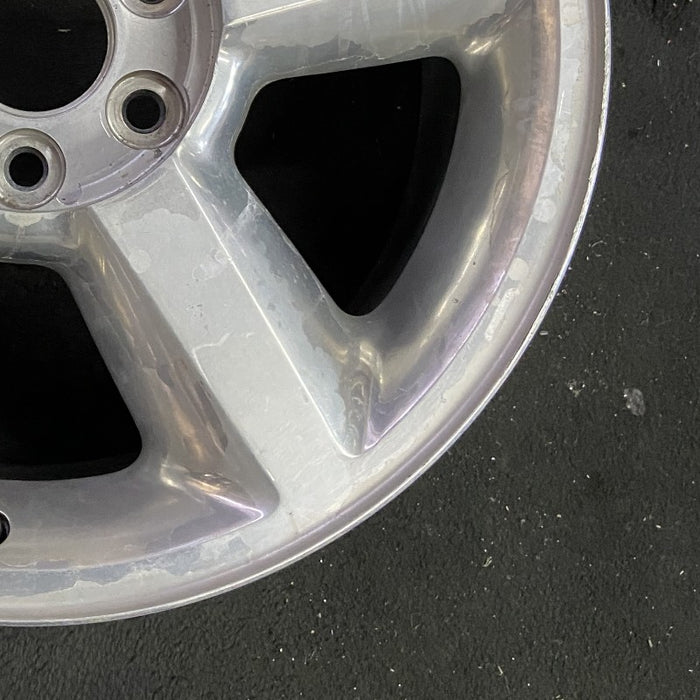 20" AVALANCHE 1500 07 20x8.5 5 spoke covered lug nuts w/o groove in spoke; - Back View