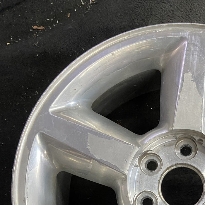 20" AVALANCHE 1500 07 20x8.5 5 spoke covered lug nuts w/o groove in spoke; - Side Profile
