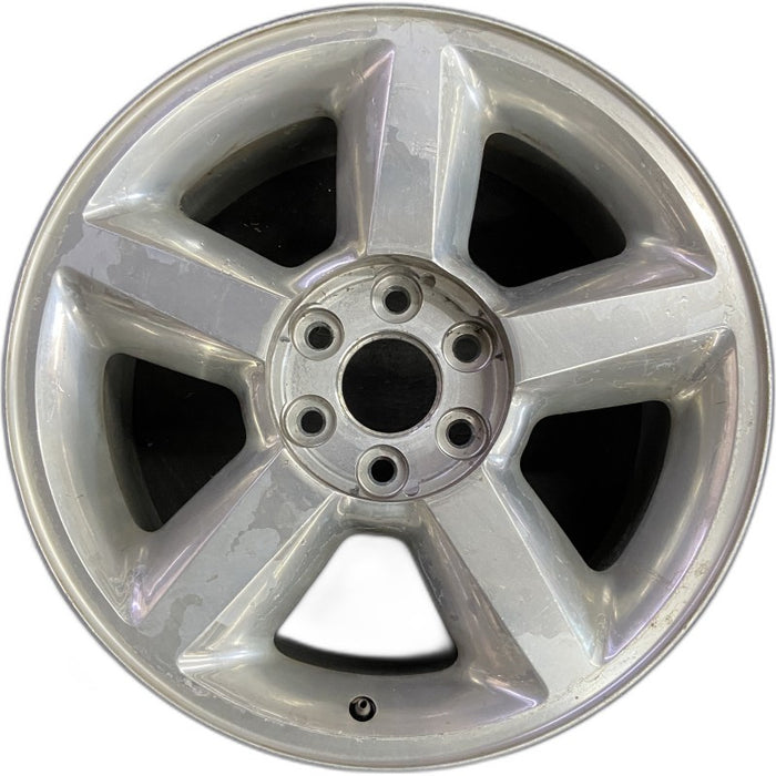 20" AVALANCHE 1500 07 20x8.5 5 spoke covered lug nuts w/o groove in spoke; - Front View