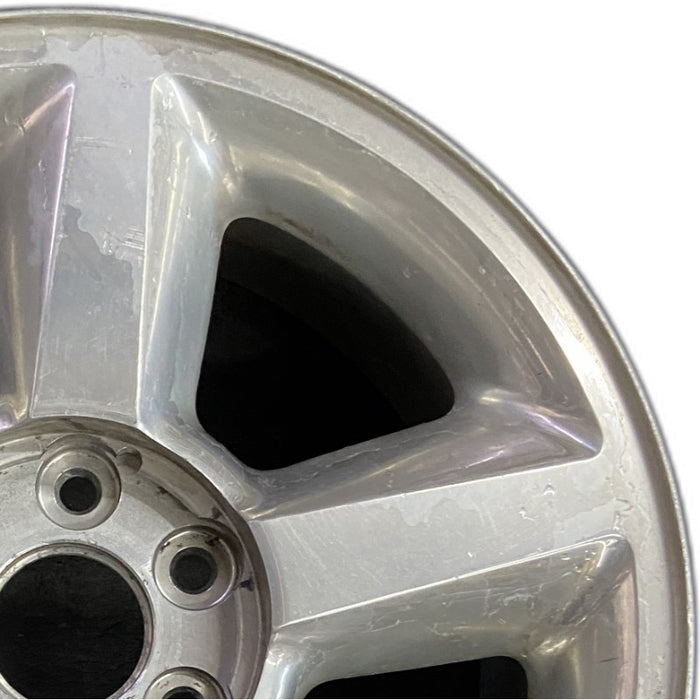 20" AVALANCHE 1500 07 20x8.5 5 spoke covered lug nuts w/o groove in spoke; - Side Profile