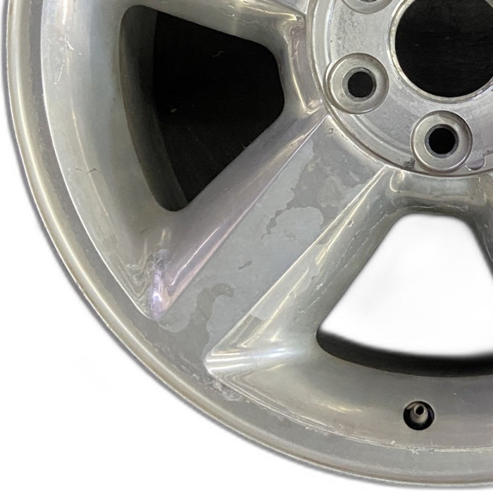 20" AVALANCHE 1500 07 20x8.5 5 spoke covered lug nuts w/o groove in spoke; - Back View
