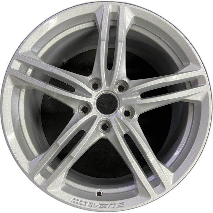 19" CORVETTE 16-17 rear, 19x10, silver Original OEM Wheel Rim