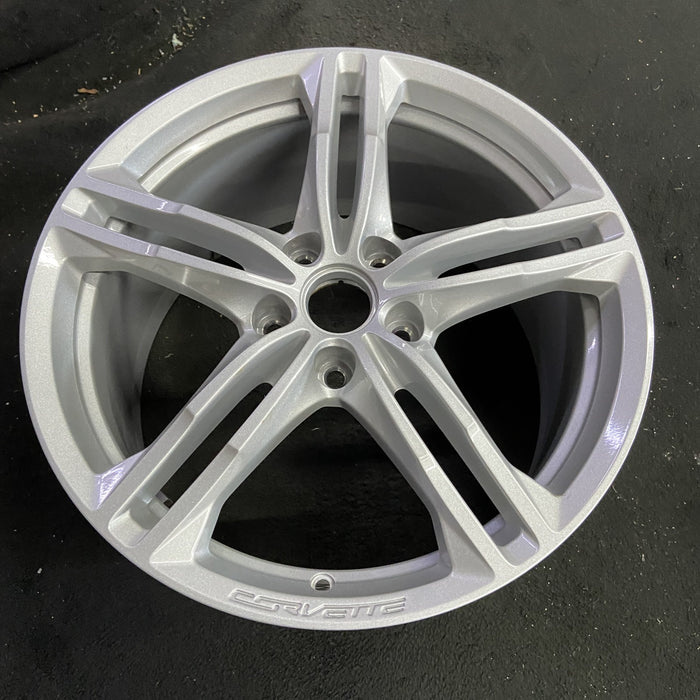 19" CORVETTE 16-17 rear, 19x10, silver Original OEM Wheel Rim