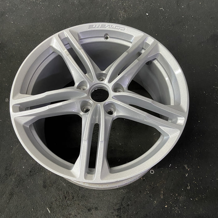 19" CORVETTE 16-17 rear, 19x10, silver Original OEM Wheel Rim