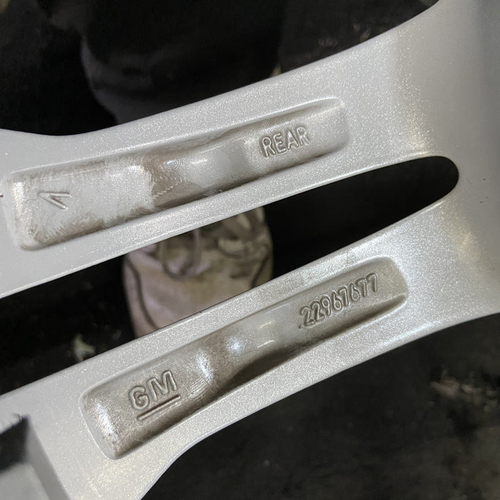 19" CORVETTE 16-17 rear, 19x10, silver Original OEM Wheel Rim