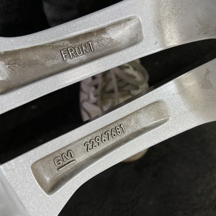 18" CORVETTE 16-19 front, 18x8.5, silver Original OEM Wheel Rim