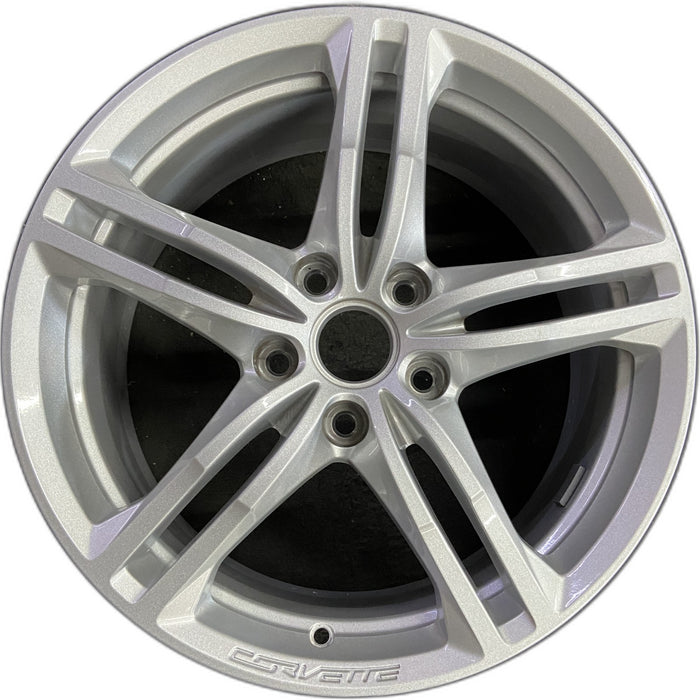 18" CORVETTE 16-19 front, 18x8.5, silver Original OEM Wheel Rim