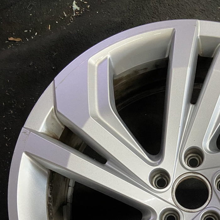 20" ATLAS 21-22 20x8 5 spoke V spoke silver Original OEM Wheel Rim - Side Profile