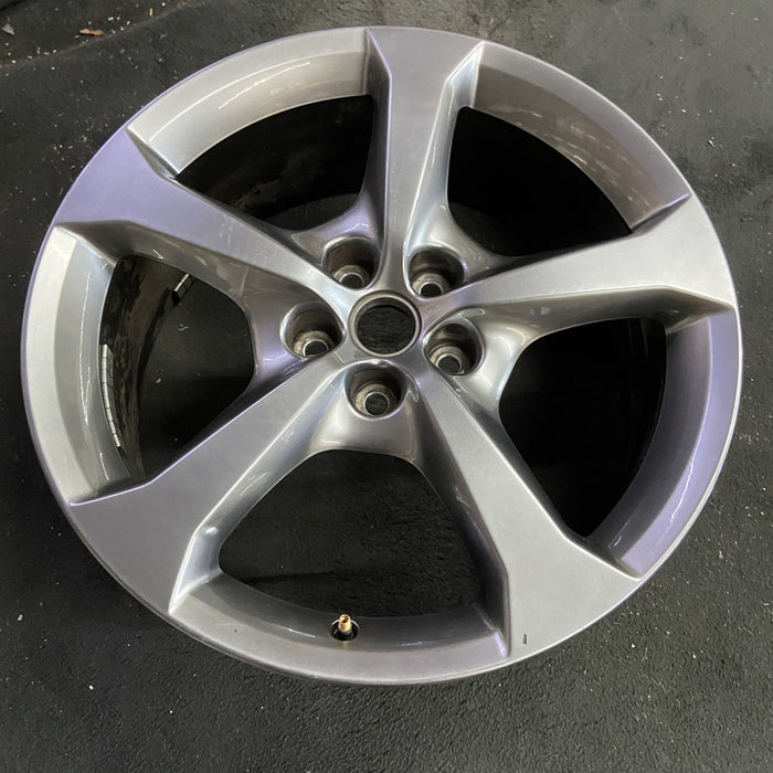 20" CAMARO 13 20x8 , , silver, opt R42, ID AAHX Original OEM Wheel Rim - Side Profile