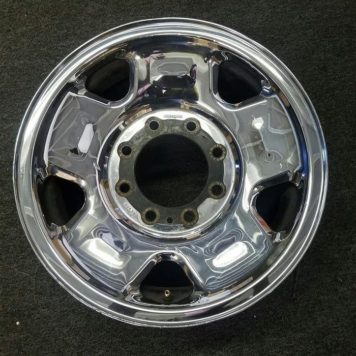 17" FORD F250SD PICKUP 05-07 17x7.5 , 5 spoke, steel, chrome clad Original OEM Wheel Rim