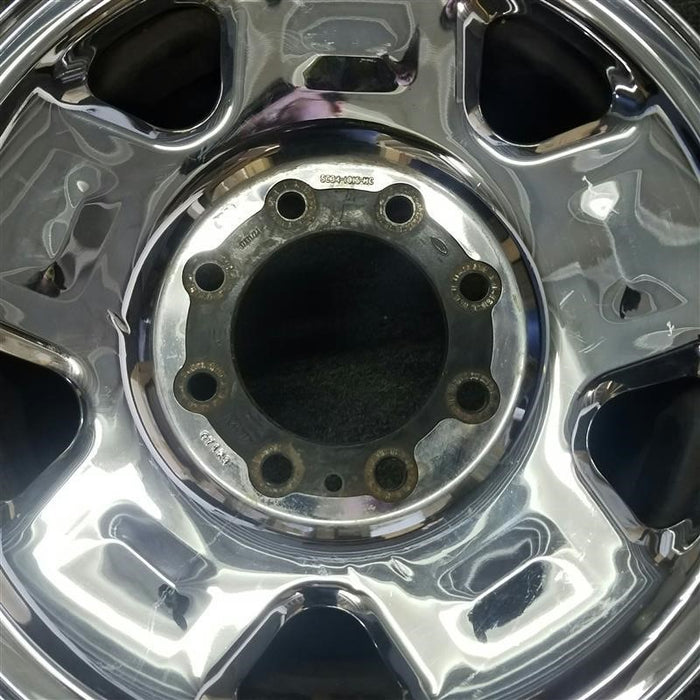 17" FORD F250SD PICKUP 05-07 17x7.5 , 5 spoke, steel, chrome clad Original OEM Wheel Rim