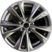 19" LEXUS ES250 21 19x8 alloy 5 split spoke silver smoked Original OEM Wheel Rim - Front View