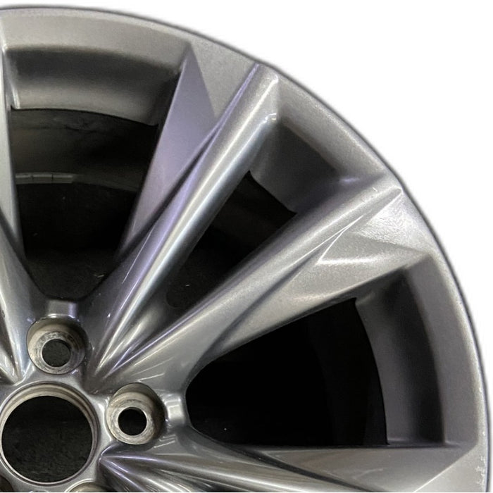19" LEXUS ES250 21 19x8 alloy 5 split spoke silver smoked Original OEM Wheel Rim - Side Profile