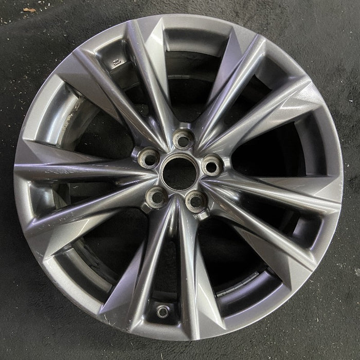 19" LEXUS ES250 21 19x8 alloy 5 split spoke silver smoked Original OEM Wheel Rim - Additional View