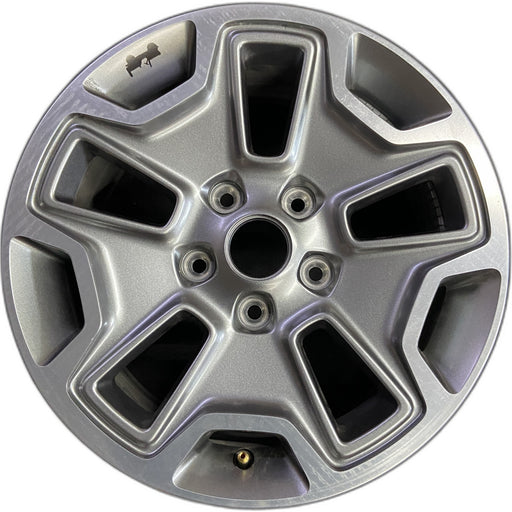 17" WRANGLER 13 17x7.5, 10 hole, , w/machined accent, gray Original OEM Wheel - Front View
