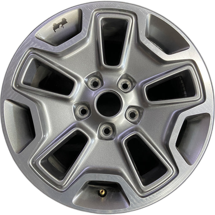 17" WRANGLER 13 17x7.5, 10 hole, , w/machined accent, gray Original OEM Wheel - Front View
