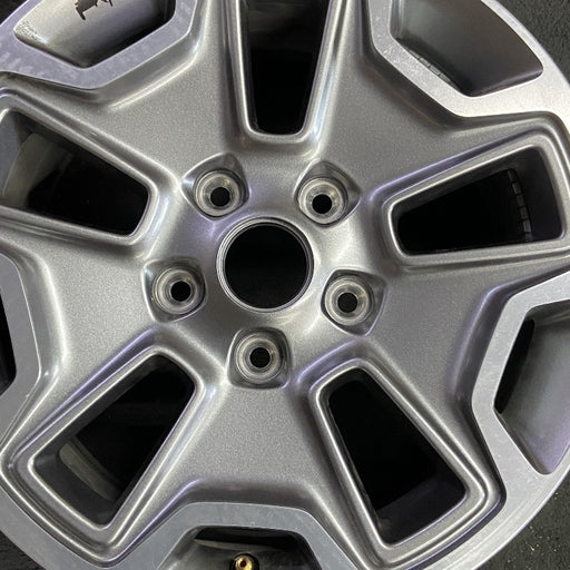 17" WRANGLER 13 17x7.5 10 hole w/machined accent gray Original OEM Wheel Rim - Angle View