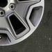 17" WRANGLER 13 17x7.5 10 hole w/machined accent gray Original OEM Wheel Rim - Back View