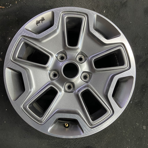 17" WRANGLER 13 17x7.5, 10 hole, , w/machined accent, gray Original OEM Wheel - Angle View