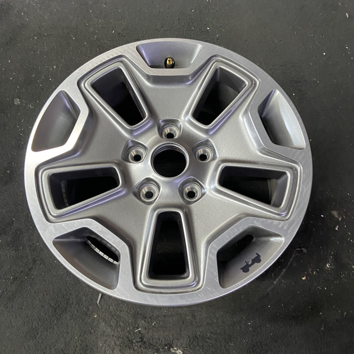 17" WRANGLER 13 17x7.5, 10 hole, , w/machined accent, gray Original OEM Wheel - Close-Up Detail
