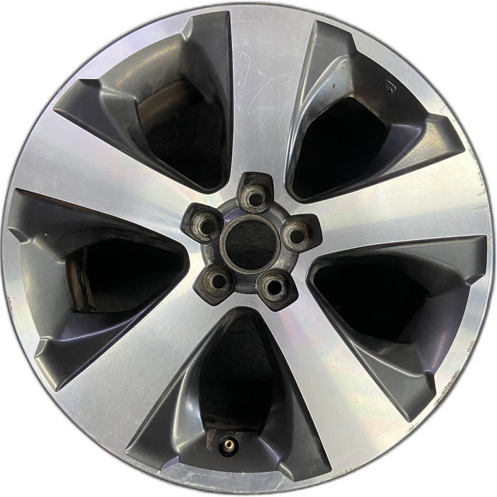 17" XV CROSSTREK 14-15 17x7 , machined face Original OEM Wheel Rim - Front View