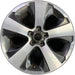 17" XV CROSSTREK 14-15 17x7 , machined face Original OEM Wheel Rim - Front View