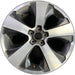 17" XV CROSSTREK 14-15 17x7 , machined face Original OEM Wheel Rim - Front View