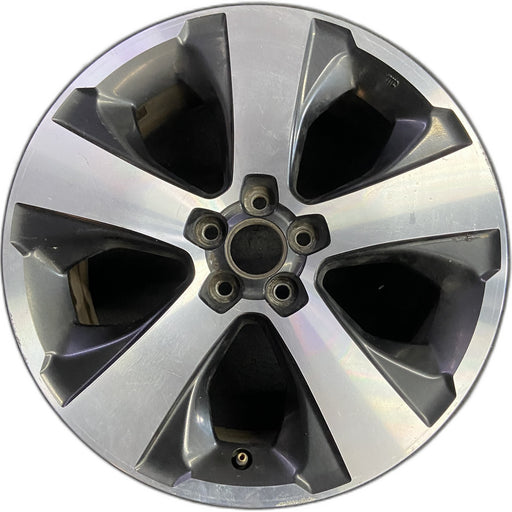 17" XV CROSSTREK 14-15 17x7 , machined face Original OEM Wheel Rim - Front View