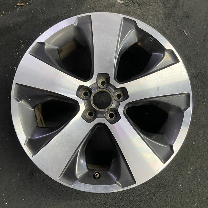 17" XV CROSSTREK 14-15 17x7 , machined face Original OEM Wheel Rim - Angle View