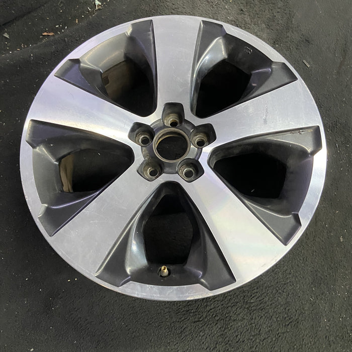 17" XV CROSSTREK 14-15 17x7 , machined face Original OEM Wheel Rim - Side Profile
