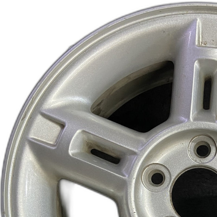 16" EXPLORER 02-03 4 Dr exc. Sport Trac; 16x7 aluminum 5 double spokes w/openings in spokes sparkle silver finish Original OEM Wheel Rim