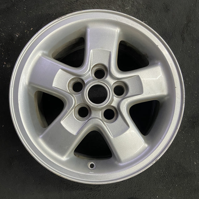 16" LAND ROVER 02 , alloy , 16x8 , 5 cut out spokes Original OEM Wheel Rim