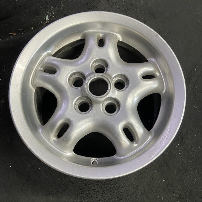 16" RANGE ROVER 98 16x8 , w/cut out holes Original OEM Wheel Rim - Side Profile