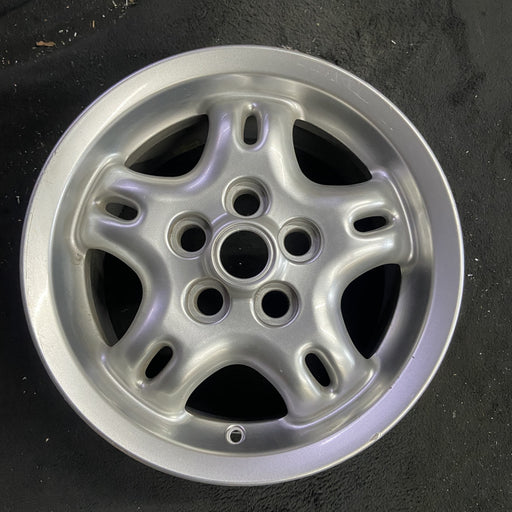 16" RANGE ROVER 98 16x8 , w/cut out holes Original OEM Wheel Rim - Angle View