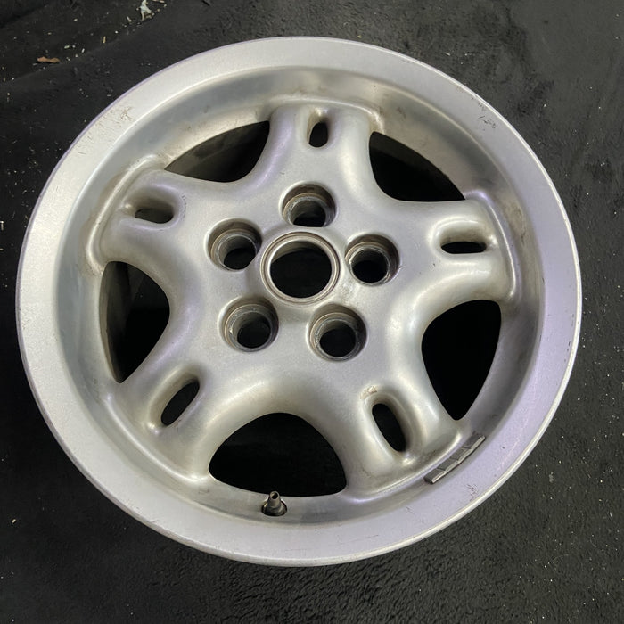16" RANGE ROVER 98 16x8 , w/cut out holes Original OEM Wheel Rim - Side Profile