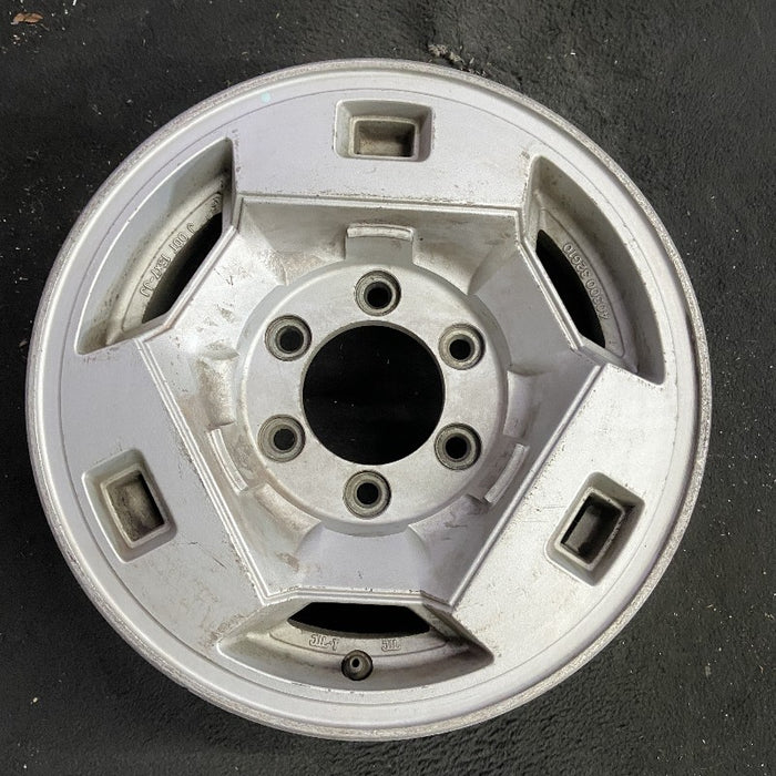 15" NISSAN PICKUP 86 D21 4x4 15x7 alloy frt Original OEM Wheel Rim - Front View
