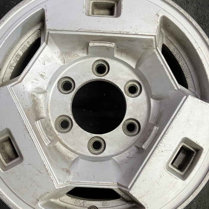 15" NISSAN PICKUP 86 D21 4x4 15x7 alloy frt Original OEM Wheel Rim - Angle View