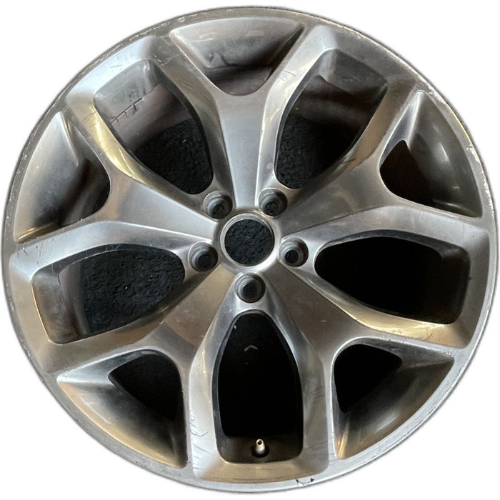 20" CHALLENGER 15-17 20x8 aluminum 5 Y spoke polished with silver pockets satin carb Original OEM Wheel Rim