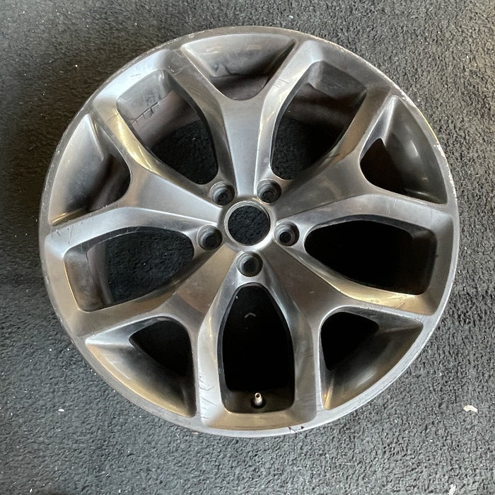 20" CHALLENGER 15-17 20x8 aluminum 5 Y spoke polished with silver pockets satin carb Original OEM Wheel Rim